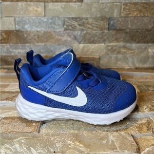 Nike Revolution 6 Royal Blue/White Sneakers Toddler 7c DD1094-411